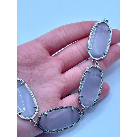 Kendra Scott Gray Stone & Silver Metal Necklace - Picture 4 of 4